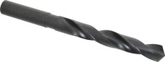 Interstate - 7/8", 118° Point, Spiral Flute, High Speed Steel Taper Length Drill Bit - Oxide Finish, 6-1/8" Flute Length, 10" OAL - Americas Industrial Supply