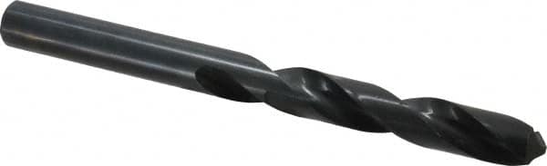 Interstate - 1-1/64", 118° Point, Spiral Flute, High Speed Steel Taper Length Drill Bit - Oxide Finish, 6-1/2" Flute Length, 11-1/8" OAL - Americas Industrial Supply