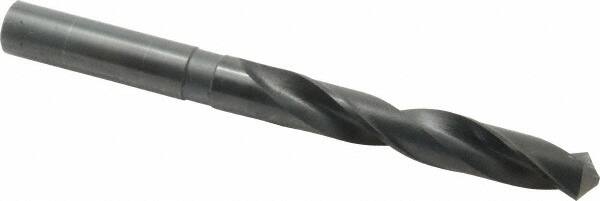Interstate - 1-1/8" 118° Spiral Flute High Speed Steel Taper Length Drill Bit - Americas Industrial Supply