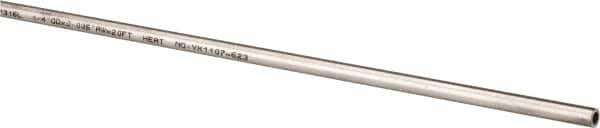 Value Collection - 6' Long, 1/4" OD, 316 Stainless Steel Tube - 0.035" Wall Thickness - Americas Industrial Supply