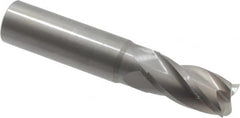 OSG - 11/16", 1-3/8" LOC, 3/4" Shank Diam, 4" OAL, 4 Flute, Solid Carbide Square End Mill - Single End, Uncoated, Spiral Flute, 30° Helix, Centercutting, Right Hand Cut, Right Hand Flute, Series 404 - Americas Industrial Supply