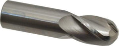 OSG - 1" Diam, 1-1/2" LOC, 4 Flute Solid Carbide Ball End Mill - Uncoated, Single End, 4" OAL, 1" Shank Diam, Spiral Flute - Americas Industrial Supply