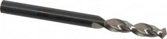 Walter-Titex - #7 130° Parabolic Flute Vanadium High Speed Steel Screw Machine Drill Bit - Bright Finish, Right Hand Cut, 1-1/32" Flute Length, 2-7/16" OAL, Split Point, Straight Shank - Americas Industrial Supply