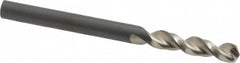 Walter-Titex - #16 130° Parabolic Flute Vanadium High Speed Steel Screw Machine Drill Bit - Bright Finish, Right Hand Cut, 15/16" Flute Length, 2-9/32" OAL, Split Point, Straight Shank - Americas Industrial Supply