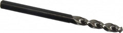 Walter-Titex - #22 130° Parabolic Flute Vanadium High Speed Steel Screw Machine Drill Bit - Bright Finish, Right Hand Cut, 7/8" Flute Length, 2-5/32" OAL, Split Point, Straight Shank - Americas Industrial Supply