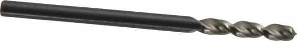 Walter-Titex - #36 130° Parabolic Flute Vanadium High Speed Steel Screw Machine Drill Bit - Bright Finish, Right Hand Cut, 5/8" Flute Length, 1-13/16" OAL, Split Point, Straight Shank - Americas Industrial Supply