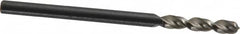 Walter-Titex - #36 130° Parabolic Flute Vanadium High Speed Steel Screw Machine Drill Bit - Bright Finish, Right Hand Cut, 5/8" Flute Length, 1-13/16" OAL, Split Point, Straight Shank - Americas Industrial Supply