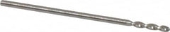 Walter-Titex - #59 130° Parabolic Flute Vanadium High Speed Steel Screw Machine Drill Bit - Bright Finish, Right Hand Cut, 0.236" Flute Length, 1-1/32" OAL, Split Point, Straight Shank - Americas Industrial Supply