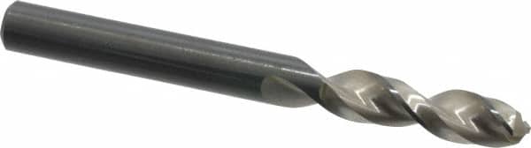Walter-Titex - 0.2835" 130° Parabolic Flute Vanadium High Speed Steel Screw Machine Drill Bit - Bright Finish, Right Hand Cut, 34mm Flute Length, 2-29/32" OAL, Split Point, Straight Shank - Americas Industrial Supply
