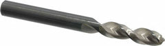 Walter-Titex - 0.2835" 130° Parabolic Flute Vanadium High Speed Steel Screw Machine Drill Bit - Bright Finish, Right Hand Cut, 34mm Flute Length, 2-29/32" OAL, Split Point, Straight Shank - Americas Industrial Supply