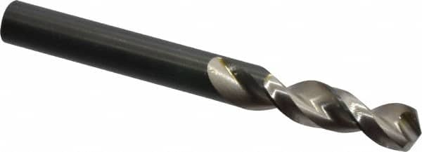 Walter-Titex - 0.3268" 130° Parabolic Flute Vanadium High Speed Steel Screw Machine Drill Bit - Bright Finish, Right Hand Cut, 1-7/16" Flute Length, 3-1/8" OAL, Split Point, Straight Shank - Americas Industrial Supply