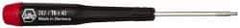 Wiha - T6 Torx Driver - 1-9/16" Blade Length, 4-3/4" OAL, Tapered Handle - Americas Industrial Supply