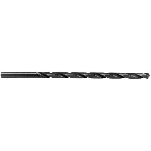 Interstate - 45/64" 118° 2-Flute High Speed Steel Extra Length Drill Bit - Americas Industrial Supply