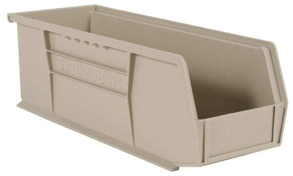 Akro-Mils - 50 Lb. Load Capacity, 14-3/4" Deep, Gray Polymer Hopper Stacking Bin - 5" High x 5-1/2" Wide x 14-3/4" Long - Americas Industrial Supply