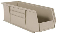 Akro-Mils - 20 Lb. Load Capacity, 10-7/8" Deep, Gray Polymer Hopper Stacking Bin - 4" High x 4-1/8" Wide x 10-7/8" Long - Americas Industrial Supply