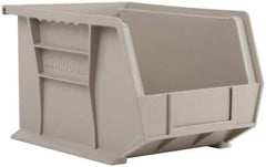 Akro-Mils - 50 Lb. Load Capacity, 10-3/4" Deep, Gray Polymer Hopper Stacking Bin - 7" High x 8-1/4" Wide x 10-3/4" Long - Americas Industrial Supply