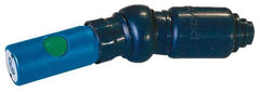 Prevost - 1/4 Female NPT European High Flow Pneumatic Hose Free Angle Ball Swivel Coupling (with Boot) - Composite, 7.2mm Body Diam - Americas Industrial Supply