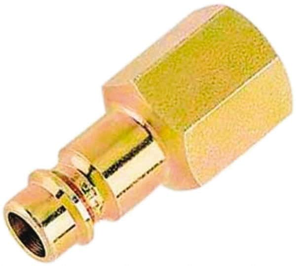 Prevost - 3/8 Female NPT European High Flow Pneumatic Hose Plug - Zinc-Plated Nitrited Steel, 7.2mm Body Diam - Americas Industrial Supply