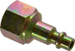 Prevost - 3/8 Female NPT Industrial Pneumatic Hose Connector - Zinc-Plated Nitrited Steel, 1/4" Body Diam - Americas Industrial Supply
