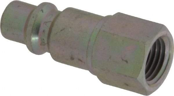 Prevost - 1/4 Female NPT Industrial Pneumatic Hose Connector - Zinc-Plated Nitrited Steel, 3/8" Body Diam - Americas Industrial Supply
