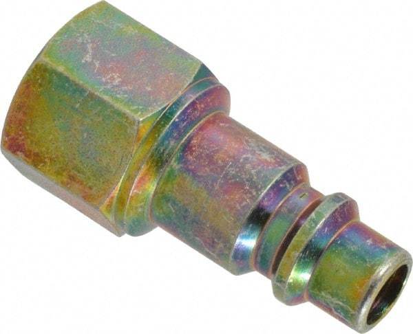 Prevost - 3/8 Female NPT Industrial Pneumatic Hose Connector - Zinc-Plated Nitrited Steel, 3/8" Body Diam - Americas Industrial Supply