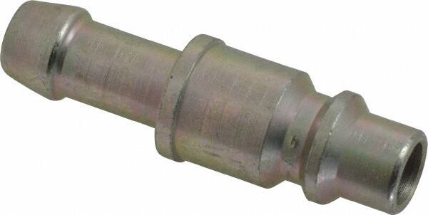 Prevost - Hose Barb Industrial Pneumatic Hose Plug For Hose - Zinc-Plated Nitrited Steel, 3/8" Body Diam, 3/8" Hose ID - Americas Industrial Supply