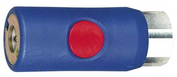 Prevost - 1/4 Female NPT Tru-Flate Automotive Pneumatic Hose Coupler - Composite, 1/4" Body Diam - Americas Industrial Supply