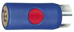 Prevost - 1/4 Female NPT Tru-Flate Automotive Pneumatic Hose Coupler - Composite, 1/4" Body Diam - Americas Industrial Supply