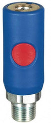 Prevost - 1/4 Male NPT Tru-Flate Automotive Pneumatic Hose Coupler - Composite, 1/4" Body Diam - Americas Industrial Supply