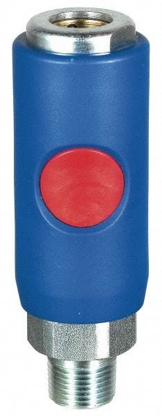 Prevost - 1/2 Male NPT Tru-Flate Automotive Pneumatic Hose Coupler - Composite, 3/8" Body Diam - Americas Industrial Supply