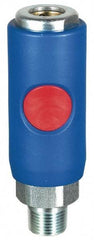 Prevost - 1/2 Male NPT Tru-Flate Automotive Pneumatic Hose Coupler - Composite, 3/8" Body Diam - Americas Industrial Supply