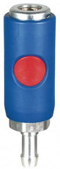 Prevost - Hose Barb Tru-Flate Automotive Pneumatic Hose Coupler - Composite, 3/8" Body Diam, 1/2" Hose ID - Americas Industrial Supply
