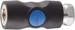Prevost - 3/8 Female NPT Industrial Pneumatic Hose Safety Coupler - Composite, 1/4" Body Diam - Americas Industrial Supply