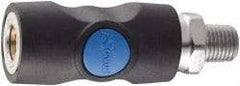 Prevost - 3/8 Male NPT Industrial Pneumatic Hose Safety Coupler - Composite, 3/8" Body Diam - Americas Industrial Supply