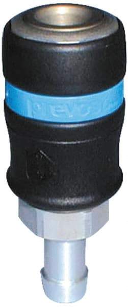 Prevost - Hose Barb Industrial Pneumatic Hose Safety Coupler - Fiber Glass, 1/2" Body Diam, 5/8" Hose ID - Americas Industrial Supply