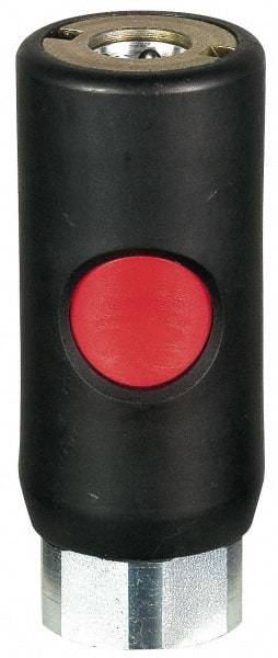 Prevost - 3/8 Female NPT Tru-Flate Automotive Pneumatic Hose Safety Coupler - Composite, 1/4" Body Diam - Americas Industrial Supply