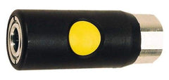 Prevost - 3/8 Female NPT ARO Pneumatic Hose Safety Coupler - Composite, 1/4" Body Diam - Americas Industrial Supply
