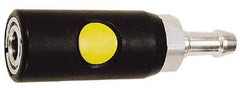 Prevost - Hose Barb ARO Pneumatic Hose Safety Coupler - Composite, 1/4" Body Diam, 3/8" Hose ID - Americas Industrial Supply