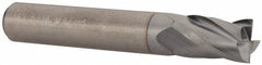 M.A. Ford - 5/16", 1/2" LOC, 5/16" Shank Diam, 2" OAL, 4 Flute, Solid Carbide Square End Mill - Single End, TiCN Finish, Spiral Flute, 30° Helix, Centercutting, Right Hand Cut, Right Hand Flute, Series 163 - Americas Industrial Supply