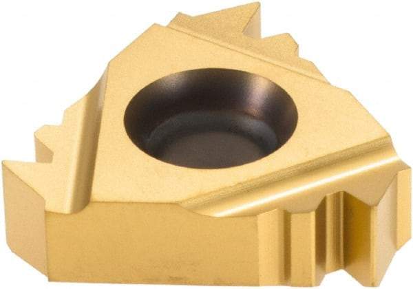Vargus - 4ER External Right Hand 8 American Buttress Laydown Threading Insert - Grade VKX, TiN Coated Carbide - Americas Industrial Supply