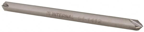 Made in USA - 1/8" Diam 4 Flute Double End Solid Carbide Chamfer Mill - Americas Industrial Supply