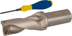 Iscar - 3" Max Drill Depth, 2xD, 1-1/2" Diam, Indexable Insert Drill - 2 Inserts, 1-1/2" Shank Diam, Straight Shank - Americas Industrial Supply