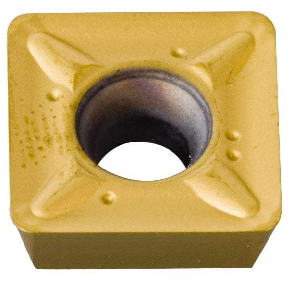 Kennametal - SDCT43 LD Grade KC520M Carbide Milling Insert - TiAlN Finish, 3/16" Thick, 1/2" Inscribed Circle, 0.8mm Corner Radius - Americas Industrial Supply