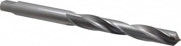 Made in USA - 27/32" 118° Spiral Flute Carbide-Tipped Taper Length Drill Bit - Americas Industrial Supply