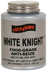 Jet-Lube - 1 Lb Can General Purpose Anti-Seize Lubricant - Aluminum, -65 to 1,800°F, White, Food Grade, Water Resistant - Americas Industrial Supply