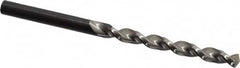 Walter-Titex - #5 130° High Speed Steel Jobber Drill - Oxide Finish, Right Hand Cut, Parabolic Flute, Straight Shank, 3-3/8" OAL, Standard Point - Americas Industrial Supply