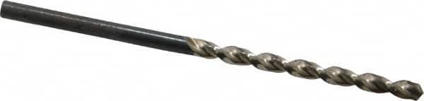 Walter-Titex - #36 130° High Speed Steel Jobber Drill - Oxide Finish, Right Hand Cut, Parabolic Flute, Straight Shank, 2-13/32" OAL, Standard Point - Americas Industrial Supply