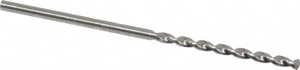 Walter-Titex - #53 130° High Speed Steel Jobber Drill - Bright Finish, Right Hand Cut, Parabolic Flute, Straight Shank, 1-11/16" OAL, Standard Point - Americas Industrial Supply