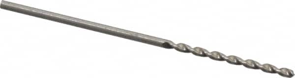 Walter-Titex - #56 130° High Speed Steel Jobber Drill - Bright Finish, Right Hand Cut, Parabolic Flute, Straight Shank, 38mm OAL, Standard Point - Americas Industrial Supply