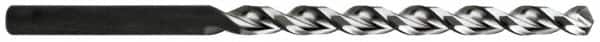 Walter-Titex - 11mm, 130° Point, Parabolic Flute, High Speed Steel Taper Length Drill Bit - Oxide Finish, 5-3/64" Flute Length, 7-43/64" OAL, Series A1522 - Americas Industrial Supply